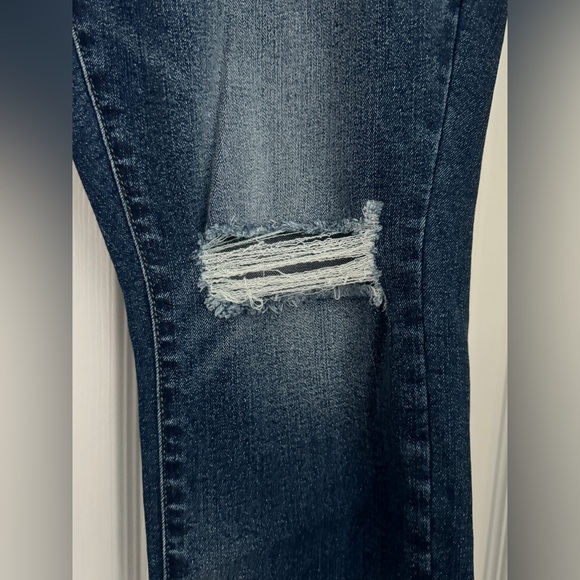 NWT Indigo Fusion Distressed Ankle Skinny Jeans, Size 18 - Picture 4 of 11
